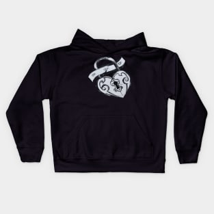 heart locket Kids Hoodie